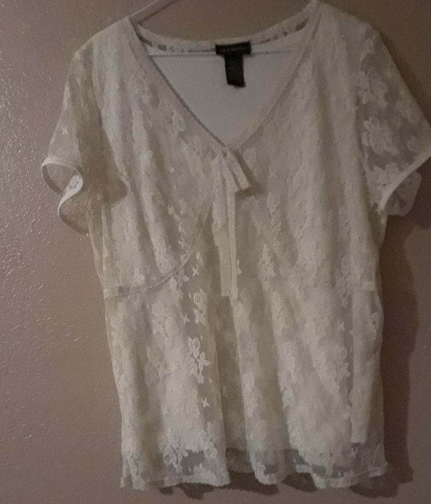 Lane Bryant Ivory blouse